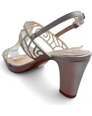 TIMBOS SANDALIA TACÓN FIESTA MUJER 127581 PLATA