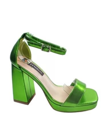 TIMBOS SANDALO TACCO FESTA PIATTAFORMA 127637 VERDE