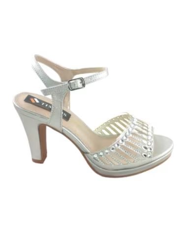 TIMBOS DAMEN PARTY ABSATZ SANDALE SILBER 127585 PLATA