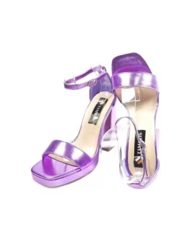 TIMBOS SANDALES À TALONS DE FÊTE ET PLATEFORME POUR FEMME 127638 VIOLET PURPURA