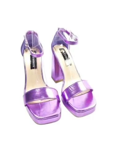TIMBOS SANDALES À TALONS DE FÊTE ET PLATEFORME POUR FEMME 127638 VIOLET PURPURA