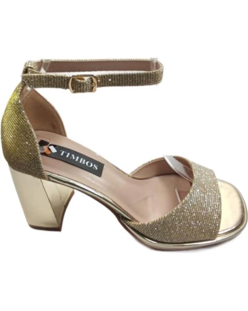 TIMBOS SANDALE TALON FÊTE FEMME 128224 OR ORO