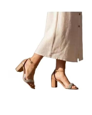 TIMBOS SANDALIA TACON VESTIR DE MUJER BEIGE 127573