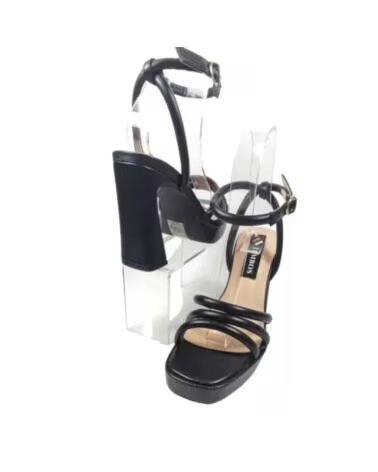 TIMBOS OUTLET SANDALIA TACON VESTIR DE MUJER 127632 NEGRO