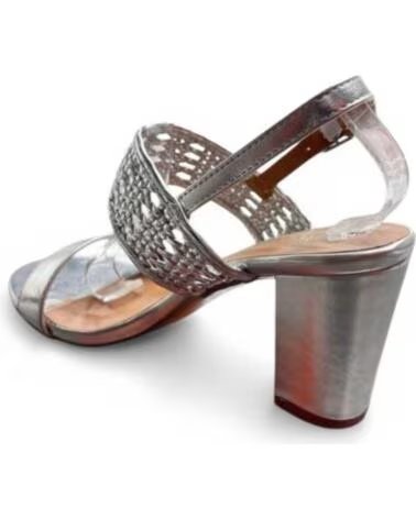 TIMBOS SANDÁLIA SALTO FESTA DE MULHER PRATEADA 128298 PLATA