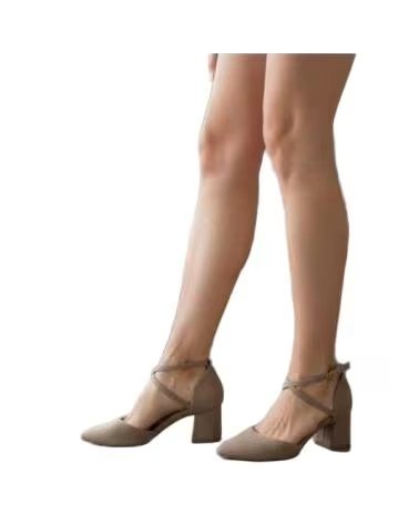 TIMBOS SCARPA CON TACCO ELEGANTE DONNA 132344 BEIGE