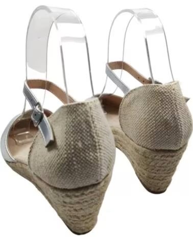 TIMBOS SANDALIA CUNA ESPARTO MUJER 128362 PLATA
