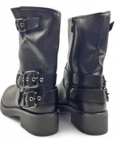 TIMBOS BOTINS BIKER DE MULHER 128849 NEGRO
