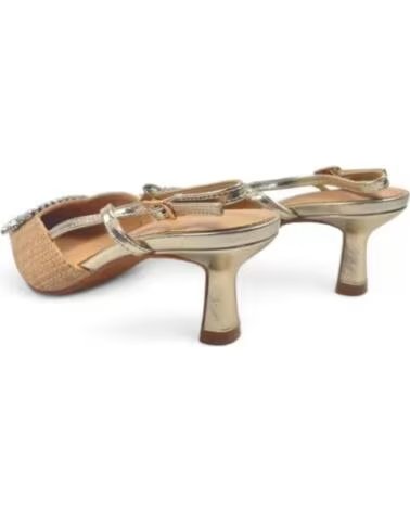 TIMBOS SANDALIA TACÓN FIESTA MUJER ORO