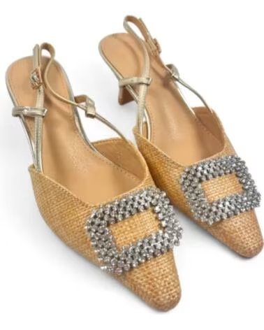 TIMBOS SANDALIA TACÓN FIESTA MUJER ORO
