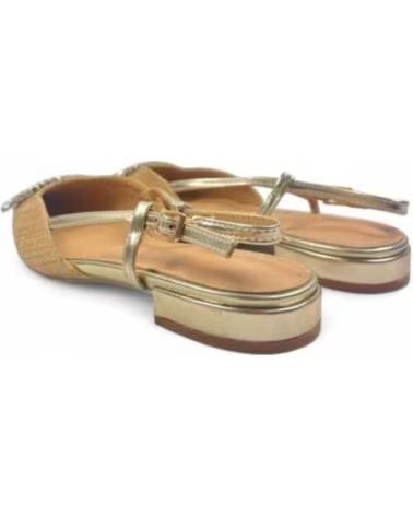 TIMBOS OUTLET SANDALIA SALTO ABERTO ATRAS MULHER OURO 129546 ORO