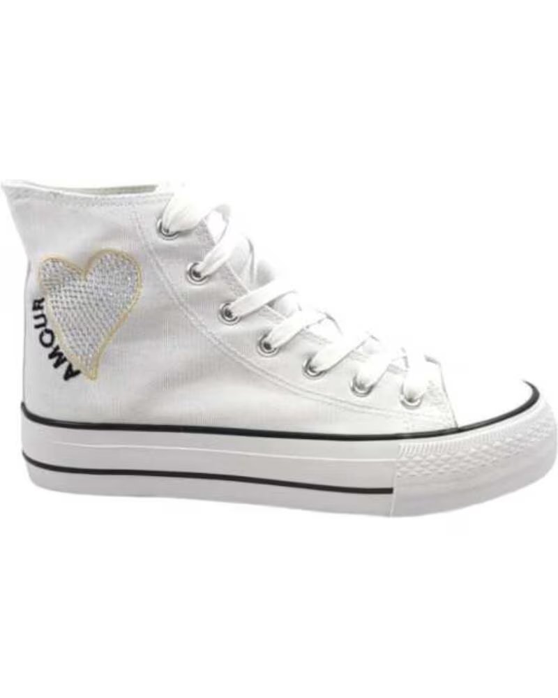 TIMBOS SAPATILHAS BOTIM DE MULHER BRANCO 129719 BLANCO