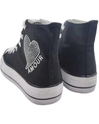 TIMBOS DAMEN SNEAKER HIGH SCHWARZ 129721 NEGRO