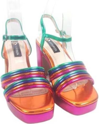 TIMBOS SANDALIAS DE TACÓN PARA FIESTA MULTICOLOR 129584