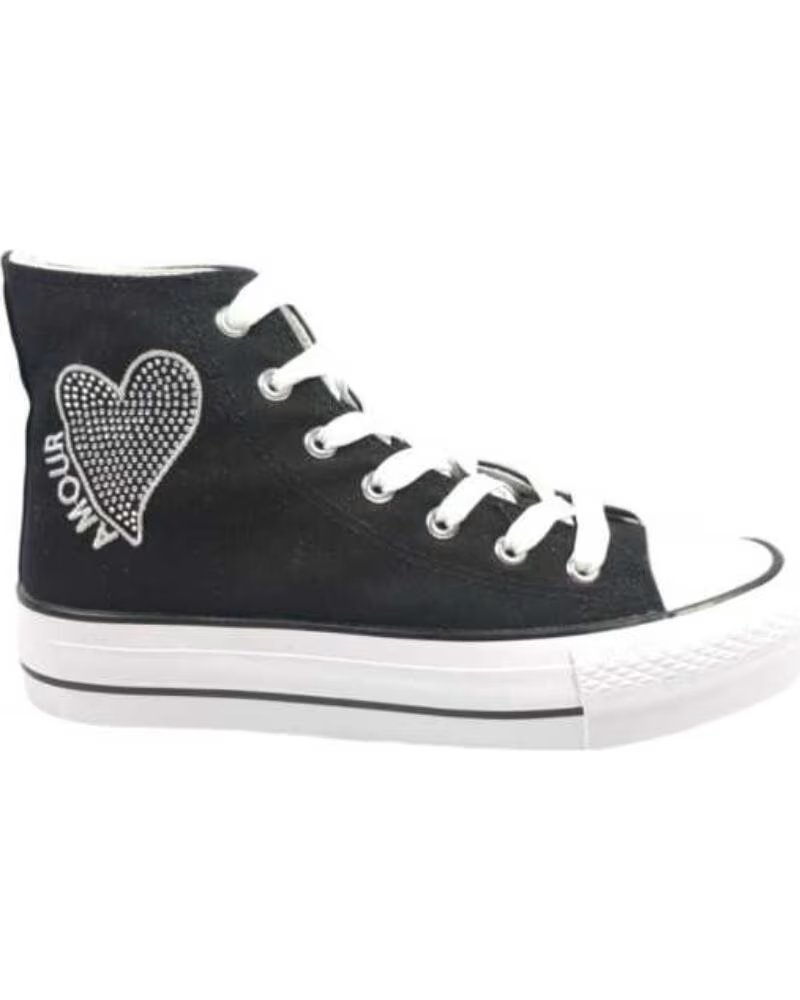 TIMBOS DAMEN SNEAKER HIGH SCHWARZ 129721 NEGRO