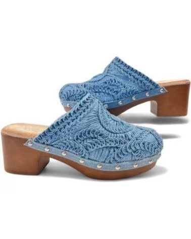 TIMBOS TAMANCO SALTO DE MADEIRA 129818 AZUL
