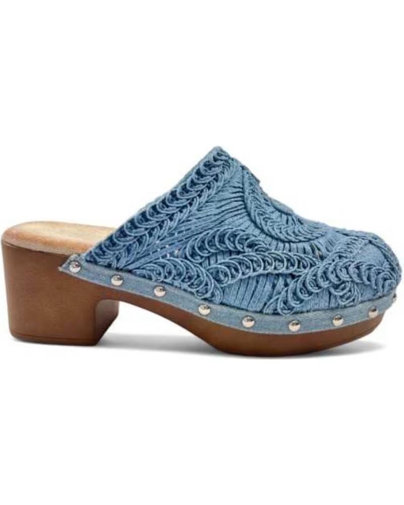 TIMBOS TAMANCO SALTO DE MADEIRA 129818 AZUL