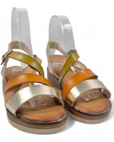 SANDALIA CUNA COMODA MUJER ORO 129801 TIMBOS