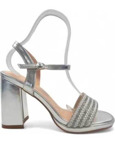 TIMBOS SANDALI CON TACCO PER FESTA E CERIMONIA ARGENTO 129932 PLATA