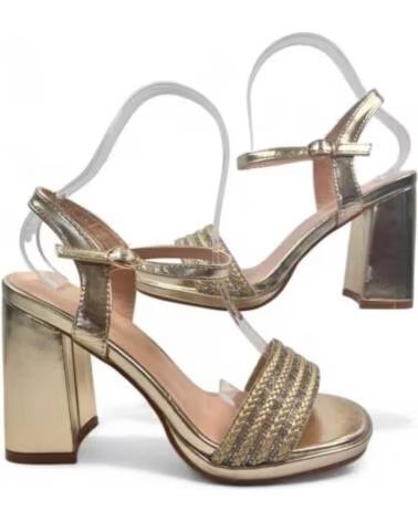 TIMBOS SANDALIA TACON FIESTA MUJER 129931 ORO