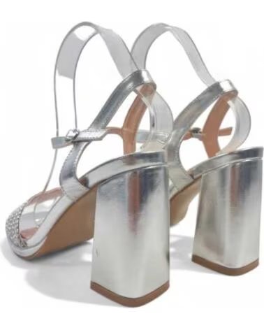 TIMBOS SANDALI CON TACCO PER FESTA E CERIMONIA ARGENTO 129932 PLATA