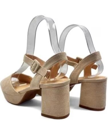 TIMBOS SANDÁLIA SALTO PLATAFORMA VESTIR MULHER BEGE 129997 BEIGE
