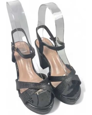 TIMBOS SANDALE TALON FÊTE PLATEFORME 130143 NEGRO