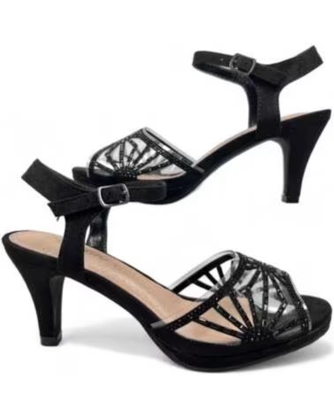 TIMBOS SANDALIA TACÓN FIESTA MUJER NEGRO 129980