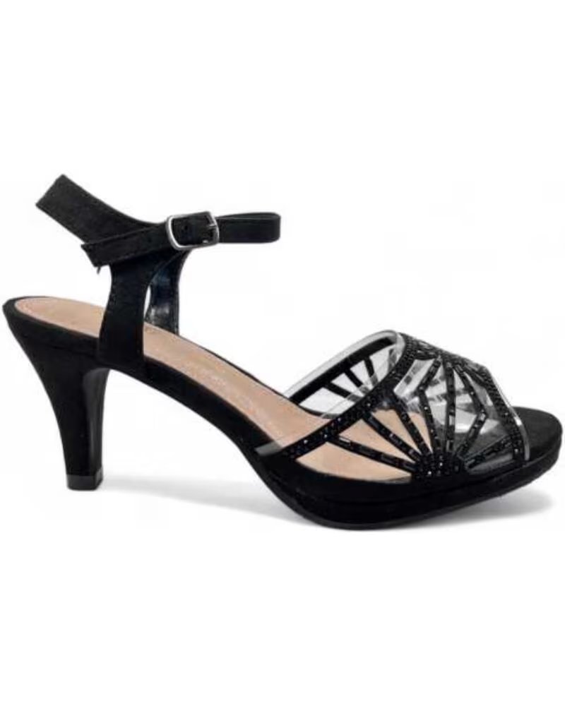 TIMBOS SANDALIA TACÓN FIESTA MUJER NEGRO 129980