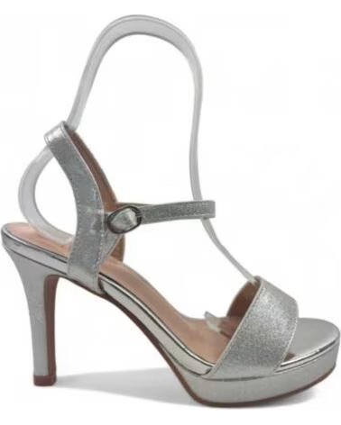TIMBOS SANDALIA TACON FIESTA PLATAFORMA MUJER PLATA 130145