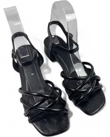 TIMBOS SANDALIA TACÓN MUJER NEGRO 130149