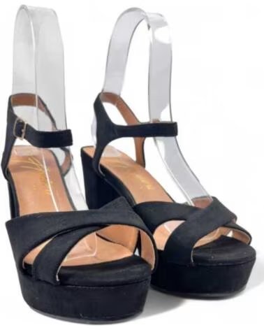 TIMBOS SANDÁLIA SALTO FESTA PLATAFORMA MULHER 130185 PRETO NEGRO
