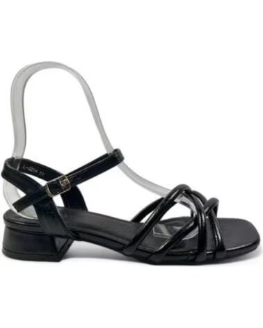 TIMBOS SANDALIA TACÓN MUJER NEGRO 130149