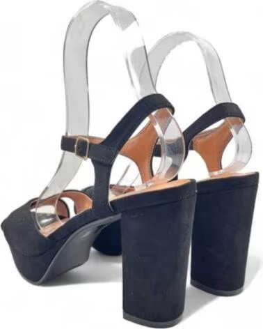 TIMBOS SANDÁLIA SALTO FESTA PLATAFORMA MULHER 130185 PRETO NEGRO