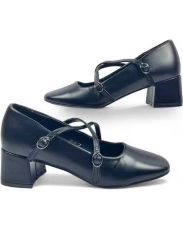 TIMBOS DAMEN PUMPS MIT ABSATZ UND GEKREUZTEN RIEMEN 130408 NEGRO