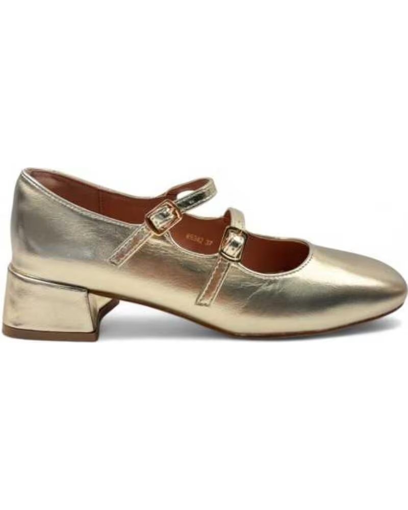 TIMBOS SAPATOS DE SALTO FESTA MULHER 130423 OURO ORO