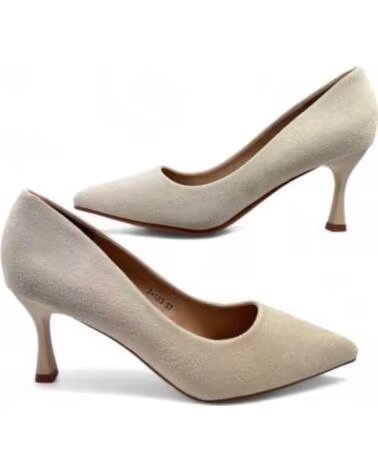 TIMBOS ESCARPINS TALON HABILLÉ FEMME 130504 BEIGE