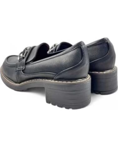 TIMBOS MOCCASSINS DE SALTO COM TRAVESSA 130453 NEGRO
