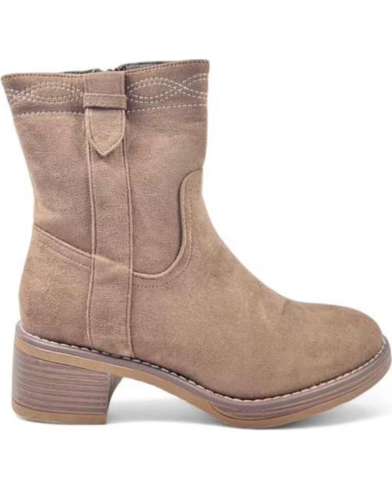 TIMBOS BOTA ESTILO TEXANA FEMININA TAUPE 130623