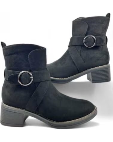 TIMBOS BOTIN TACON DE MUJER 130621 NEGRO