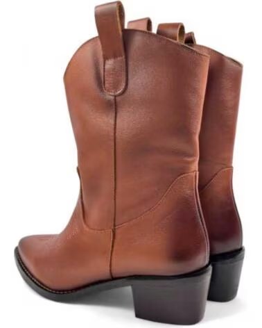 TIMBOS BOTIM COWBOY SALTO MULHER COURO 130722 CUERO