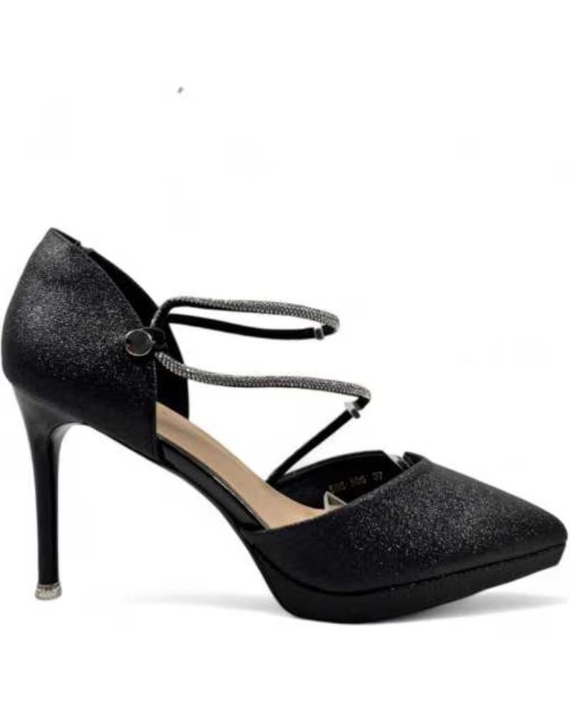 TIMBOS SANDALIA TACON FIESTA MUJER NEGRO 130645
