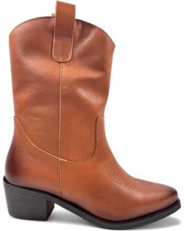 TIMBOS BOTIM COWBOY SALTO MULHER COURO 130722 CUERO