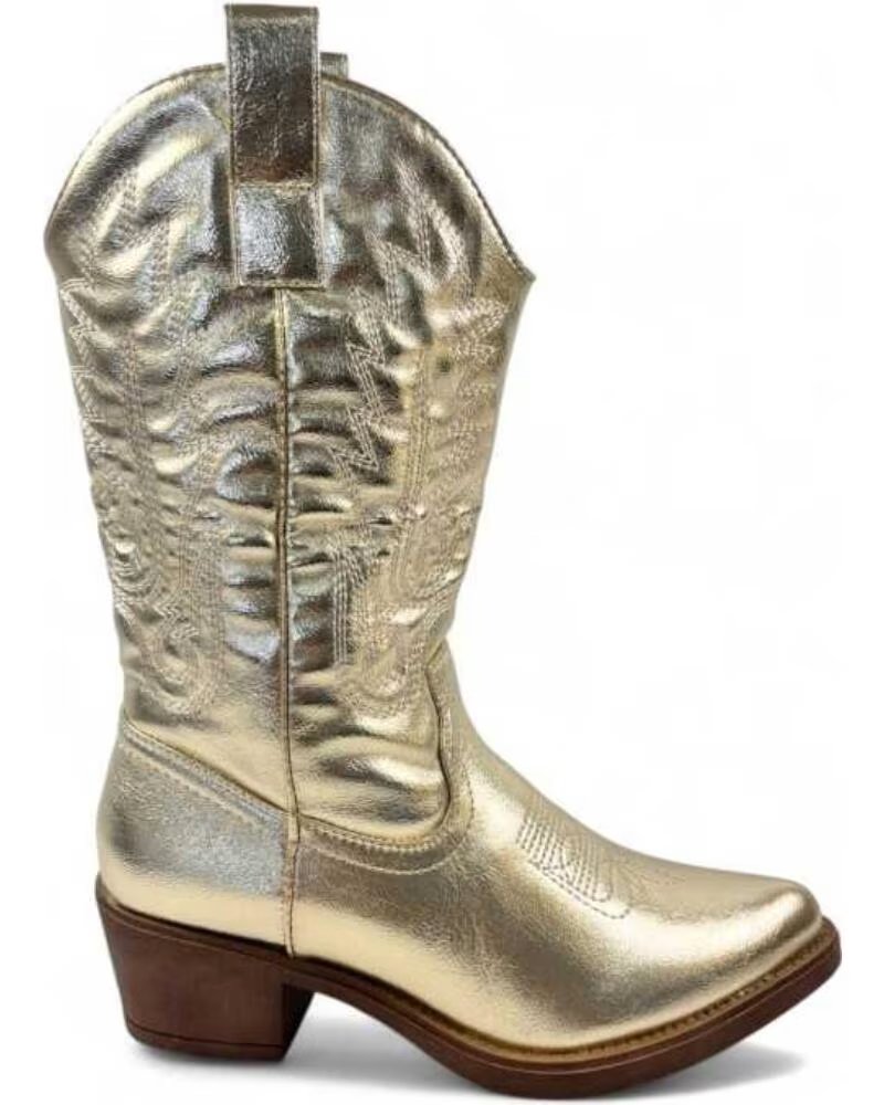 TIMBOS STIVALE COWBOY DONNA 130719 ORO