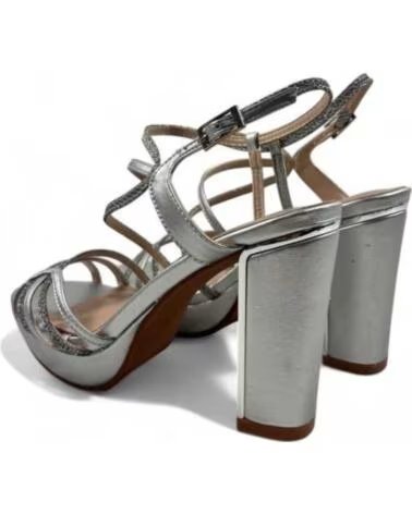 TIMBOS SANDALO TACCO FESTA DONNA ARGENTO 130757 PLATA