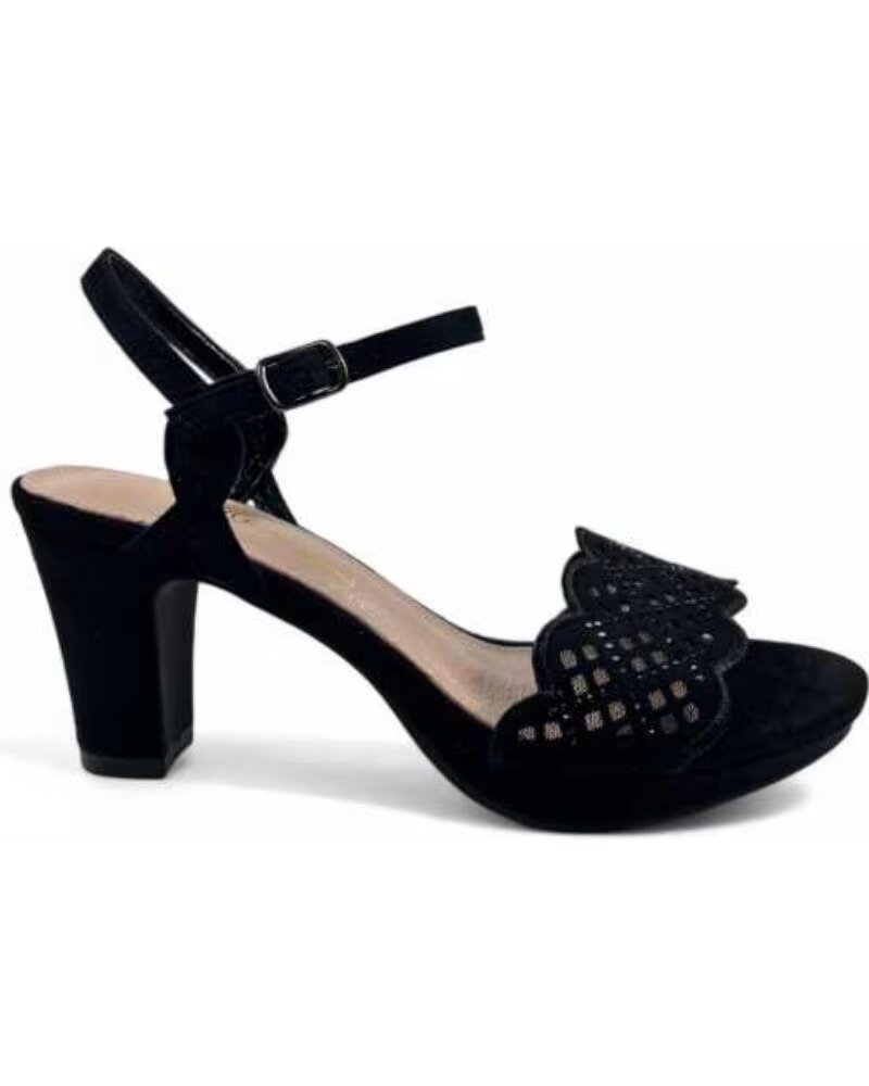 TIMBOS SANDÁLIA SALTO FESTA MULHER 130761 NEGRO