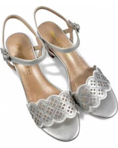TIMBOS SANDALIA TACÓN FIESTA MUJER PLATA 130760