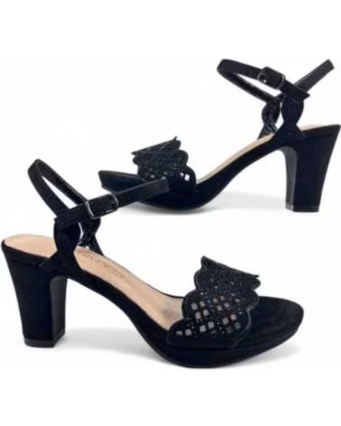 TIMBOS SANDÁLIA SALTO FESTA MULHER 130761 NEGRO
