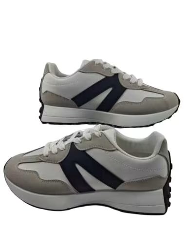 TIMBOS TÊNIS DESPORTIVO MASCULINO BRANCO PRETO 131063 BLANCO