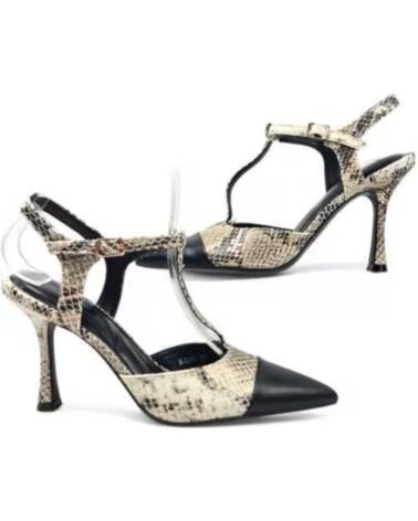 TIMBOS DAMEN SLINGBACK PUMPS REPTIL 131104 SCHWARZ-REPTIL NEGRO-REPTIL AL TONO